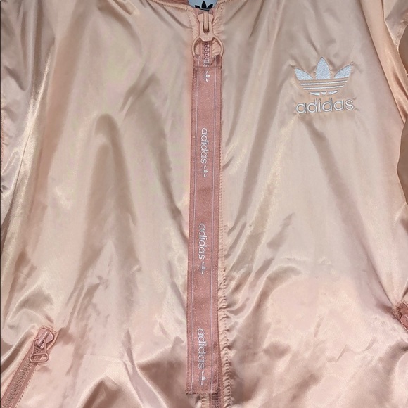 PEACH ADIDAS LARGE BOMBER JACKET - Picture 6 of 8